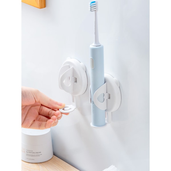 Elektrisk tannbørsteholder, (2 STK) Enkel Veggfeste Elektrisk