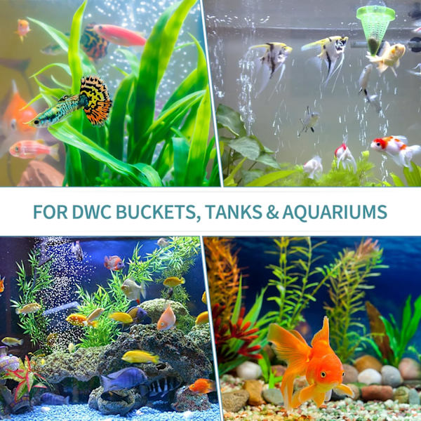 10 grå akvarium boblestein, stein tank boble