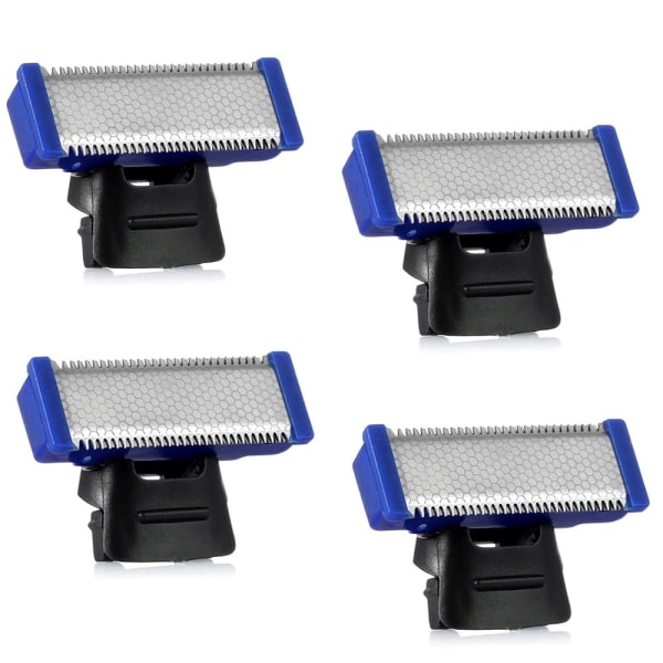 4 stk. barberhode for menn, erstatningshode for oppladbare barbermaskiner for én person