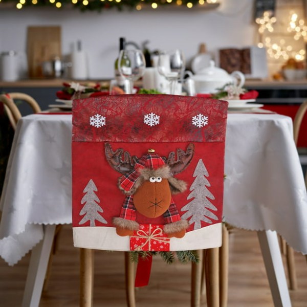 1-piece Christmas restaurant decoration chair back