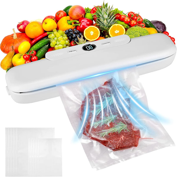 Food Vacuum Sealer Machine, Automatic Vacuum Sealer with 10 Bags, Portable Food Vacuum Packing Machine, Sealing System Food Vacuum Sealer Device
