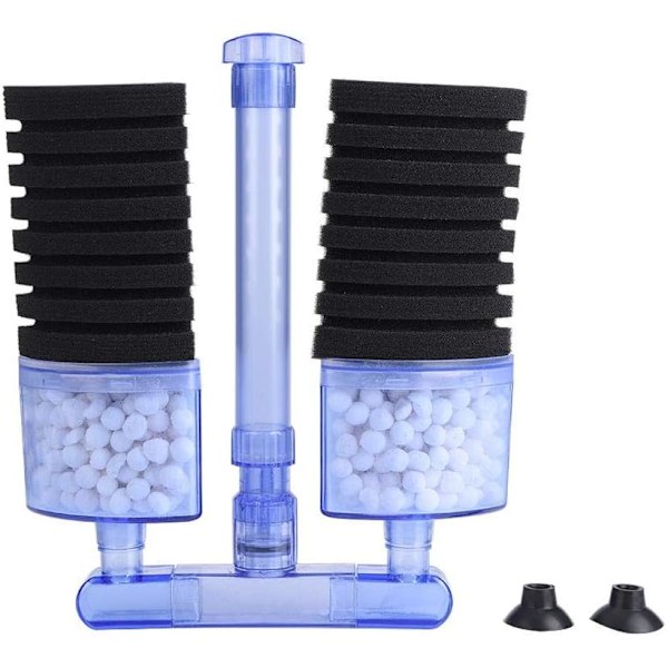 1 stk. Akvariefilter Luftpumpe Svamp Biokjemisk Oksygenpumpe
