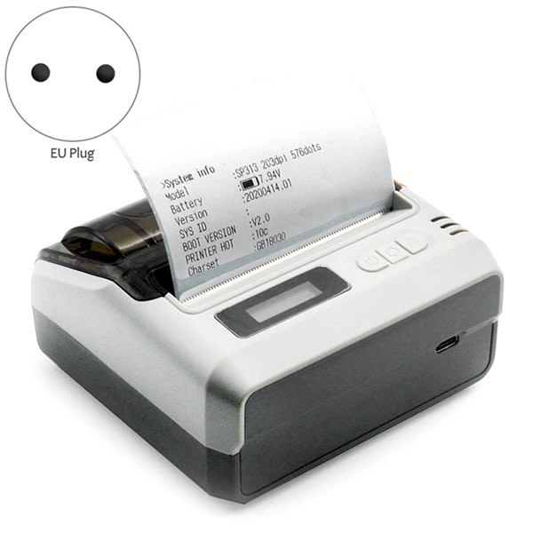 1st Mini thermal klistermärke Bluetooth DC-8011 skrivare