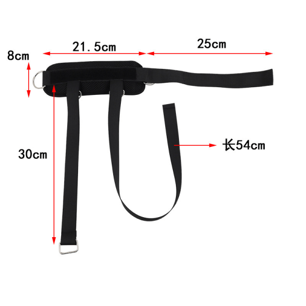 1 sorte justerbare hantelankelstropper for treningsben