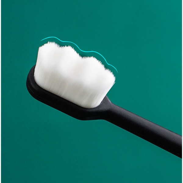 2-pack ultramjuk mikronano-tandborste, känsligt tandkött mjukt