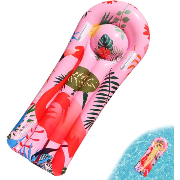 1 Styck Rosa Jätteuppblåsbar Pool Flytande Matta, Pool Flamingo