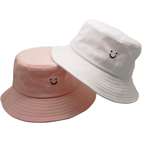 Bucket Hats Summer Travel Beach Sun Hat Outdoor Cap Unisex 2pack