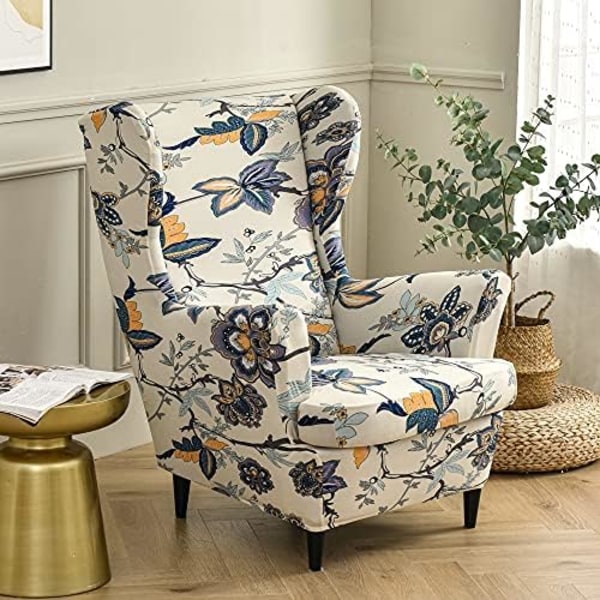 Piece Stretch Wingback cover med T-kudde cover,