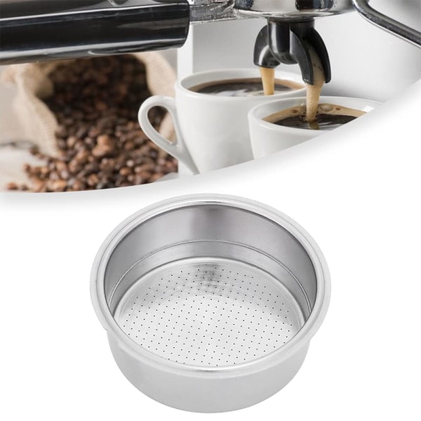 Dobbelt kaffefilter i rustfrit stål, 51 mm