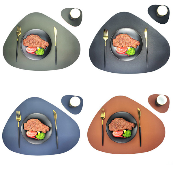 Pestävä tabletti, 4 kpl, musta pyöreä soikea, liukumaton ja