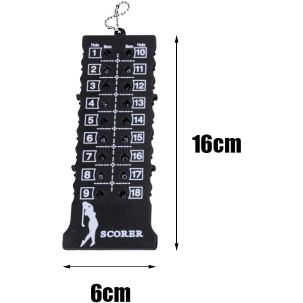 1 black golf scoreboard, manual golf hitting counter, mechanical