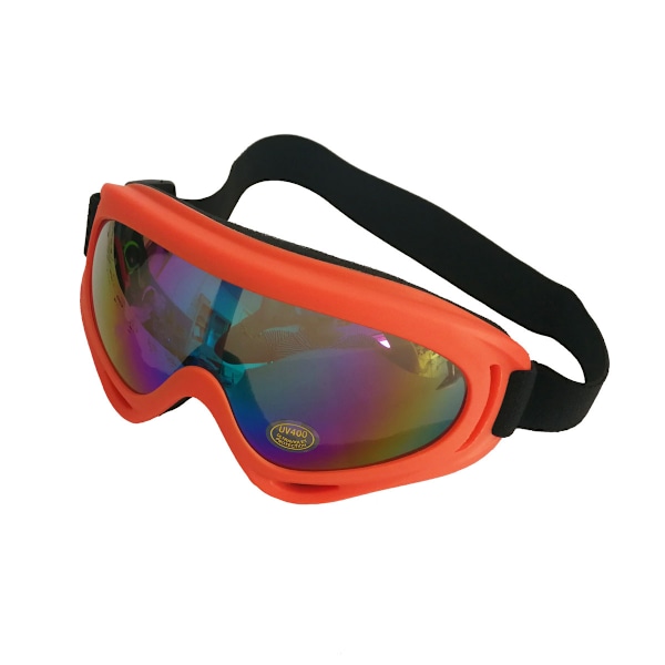 Styck Skidor Glasögon Snowboard Masker (Orange), Snöskoter Motorcykel Glasögon Skidor Glasögon Skyddsglasögon Lins Anti-damm