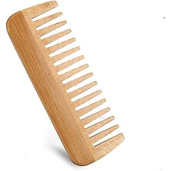 Bambuskam för frisörsalong, böjd fintandad mustaschkam för kvinnor, män och flickor