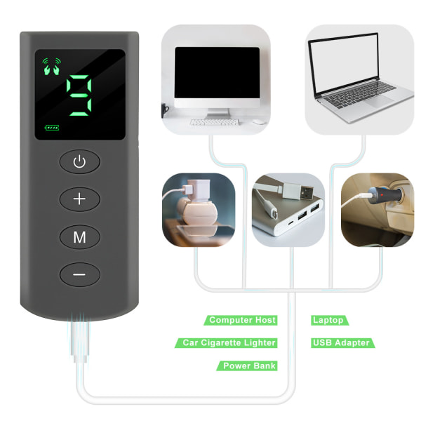 1 stycke vit intelligent EMS-massageapparat, fysioterapi