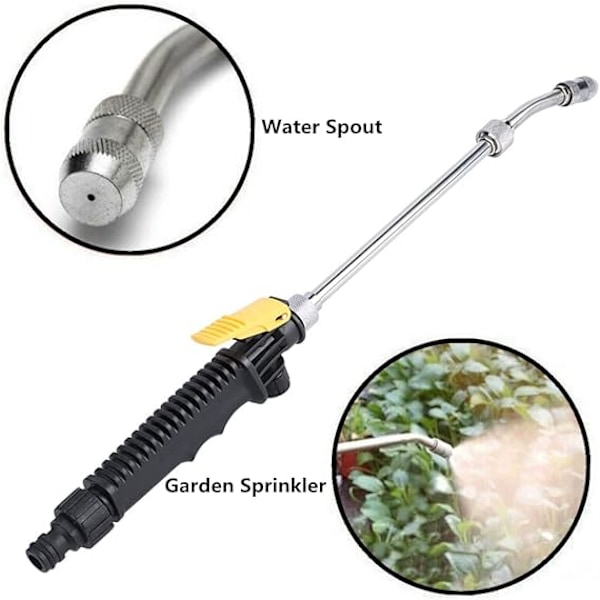 1 x 48cm trädgårdssprinkler med högt tryck, justerbar bevattning