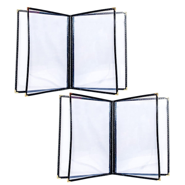 1 stk. Menukort 4 sider 8 visninger Transparent restaurantmenu