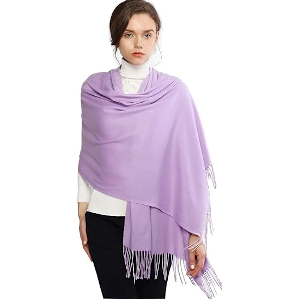180cm*70cm Varm Vinterhalsduk Pashmina Sjal Stola Foulard Dam Lång Stor Mjuk