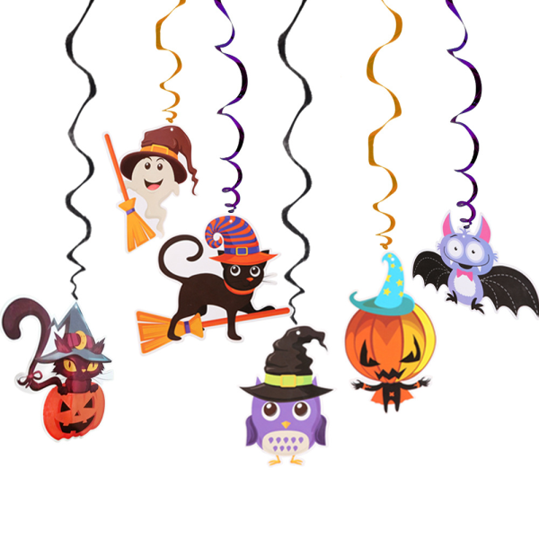 Halloween-koristekortti Pass Paper Pull Spiral Hanging Party