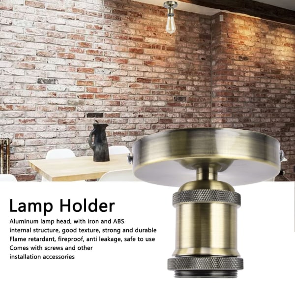 Indoor lighting lamp holder with accessories