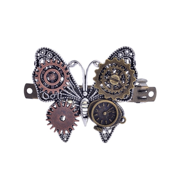 1 steampunk outfit fjärilsvingar fjäder hårklämma