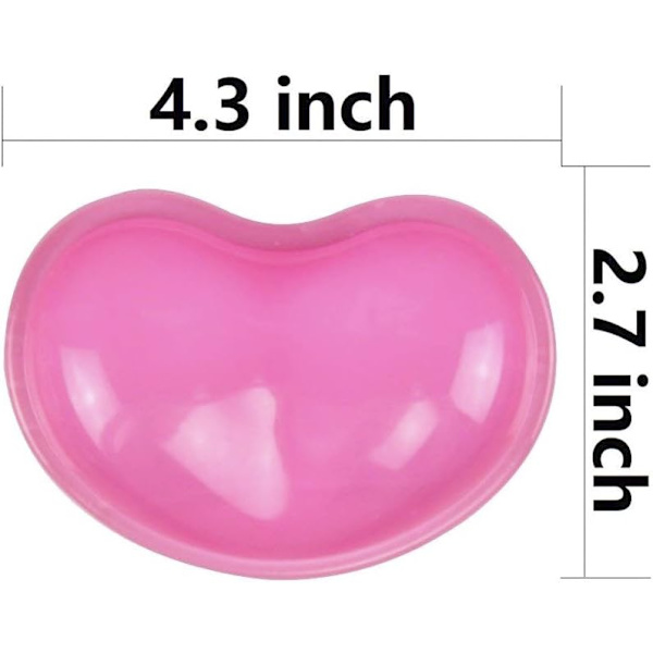 En silikon handledsstöd, hjärtformad genomskinlig ergonomisk