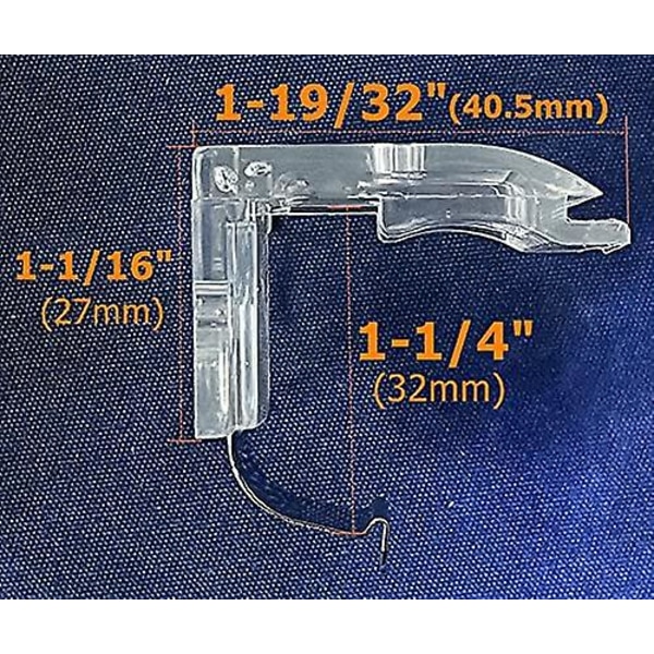 2 stk. monteringsbeslag med metalclips til 1\" (25 mm) PVC trådløse honeycomb & plisségardiner trådløse persienner hovedskinne holderclips