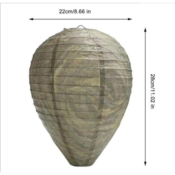 1 stk avvisende vepsebol lykt 22*28 cm blylykt veps