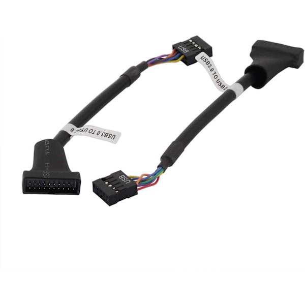 2-pack USB 3.0 till USB 2.0 Adapterkabel Datorkabel Kontakter