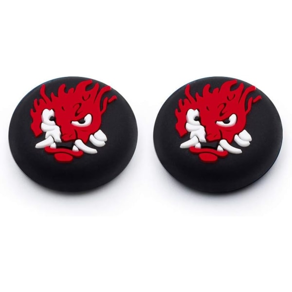 2 stk. joystick-hette i silikon gummi tommelfingergrep hetter for PS5