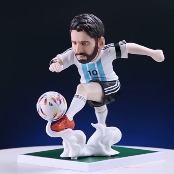 Qatar 2022 VM Messi Argentina 10 Fodboldspiller Fodbold Figur Legetøj Gave