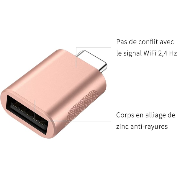 USB C til USB-adapter (2-pakning), USB-C til USB 3.0-adapter, USB