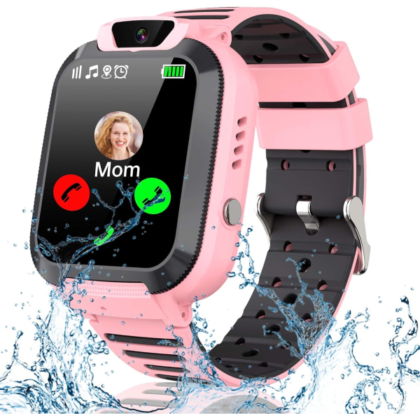 GPS Smart Watch Kids, IP68-resistent Smart Kids Watch med LBS P