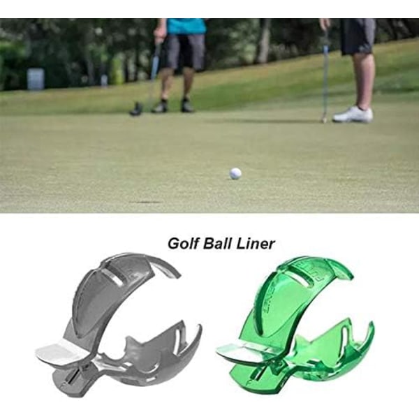 2 stycken golftrådsklämmor för linjemärkning och justering