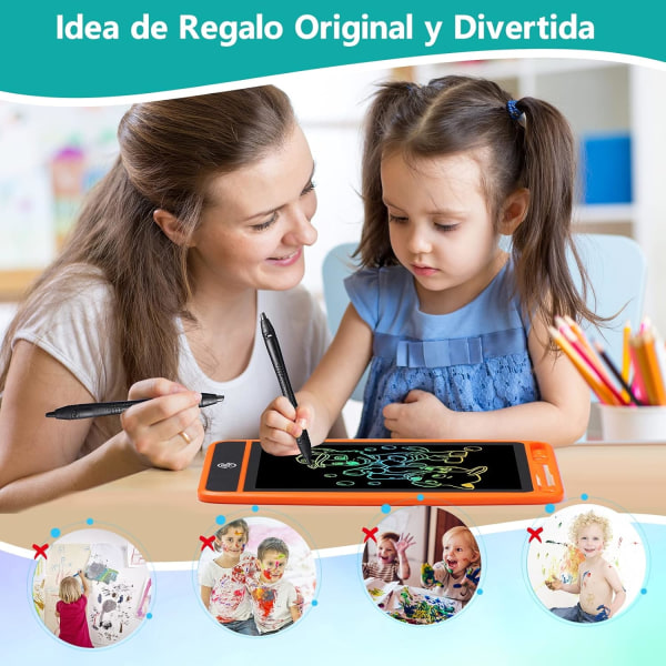Färgglad LCD-ritplatta, 8,5 tum barns ritplatta, Magic