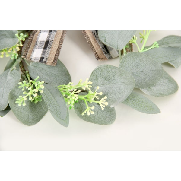 2 kpl 24 cm Mini Eucalyptus Garland etuovi Pieni Garland Green