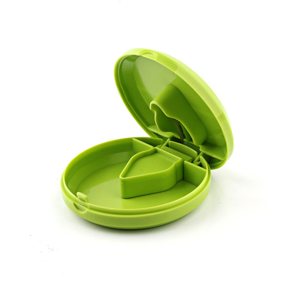 Bärbar Mini Liten Pillerkutter Splitter Medicin Klipp Piller