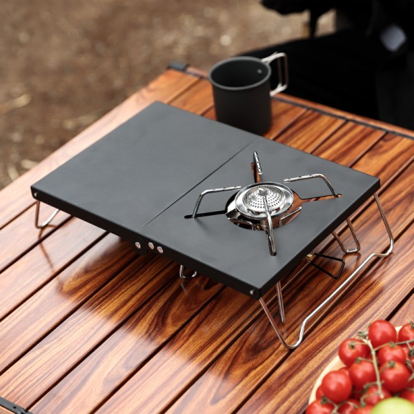 Outdoor camping camping folding table, stainless steel camping