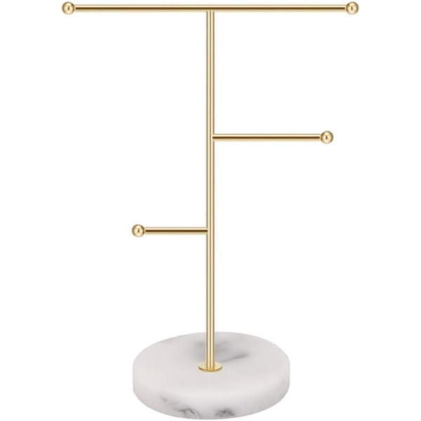 1 st. Smyckesorganisatör, Metall T-Bar Halsband Display Stativ