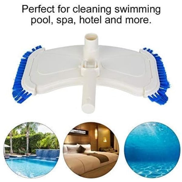 1 swimming pool robot støvsugerhoved rengøringsbørste, over jorden