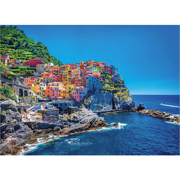 Pussel 1000 Bitar för Vuxna Cinque Terre Italien Landskapspussel Naturlig Scen Svåra Pussel för Vuxna Tonåringar