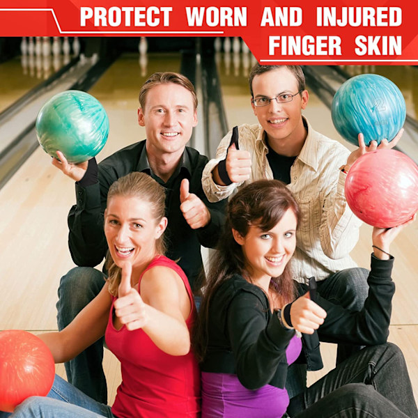 2 stk. Nye bowling tommelfingerbeskyttere kompakte tommelfingerstabilisatorer