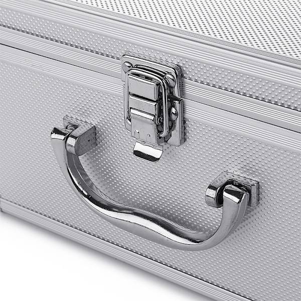 Bärbar lätt transportväska i aluminiumlegering med svampfoder