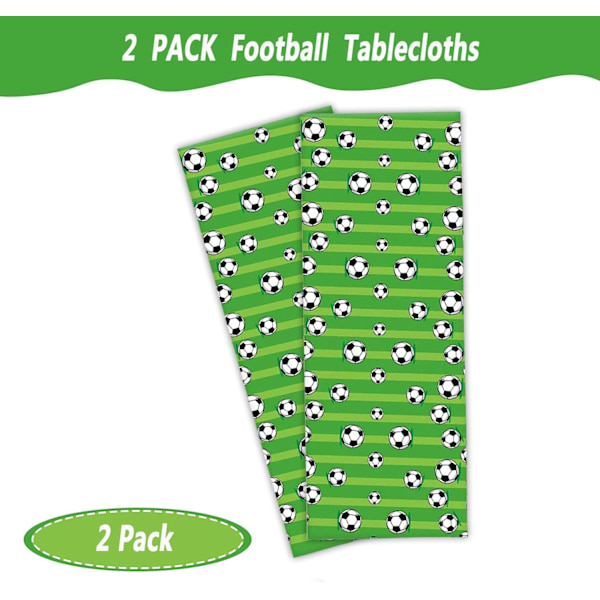 2 stk Fotball Duk 137*274cm, fotballmønster duk