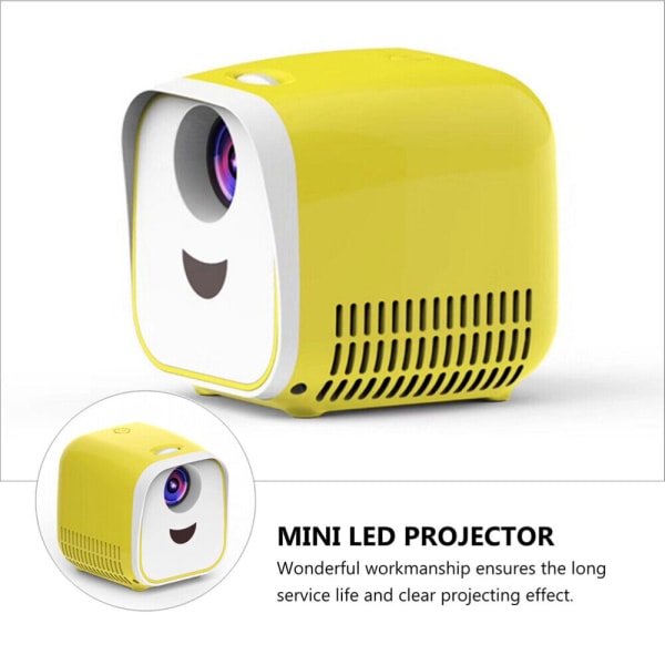 1 stk Mini Projektor Utstyr Bærbar Mini Projektor LED Prosjekt