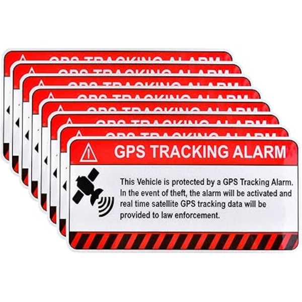 Set med 8 stöldskyddande GPS-spårningsetiketter, självhäftande bil