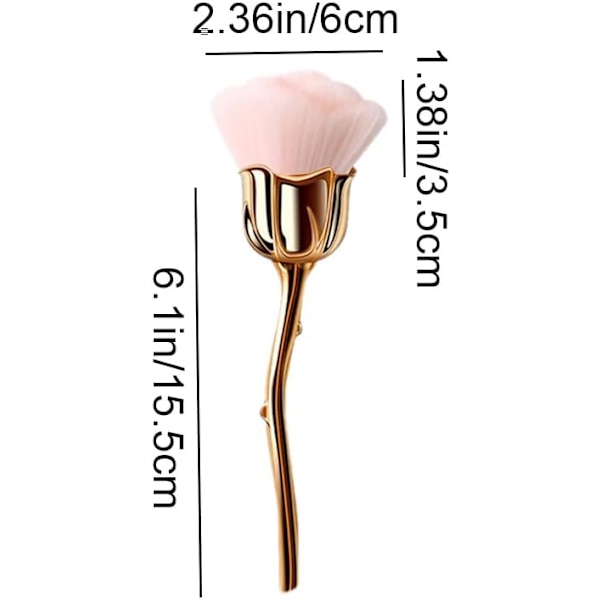 1 løs pudderbørste Blød Makeup børste Fluffy foundation make-up
