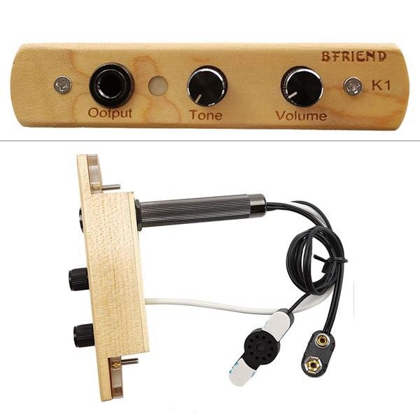 1 stk. Pickup Kahong Tromme Guqin Etnisk Instrument Spillebræt