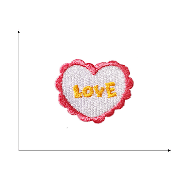 14 stk. Kærlighed - Patches Flerfarvet tilfældigt mix Håndlavet Patch