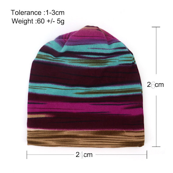 1 stk Pullover-lue med bokstavtrykk, vridd lue, hals, dobbel bruk -
