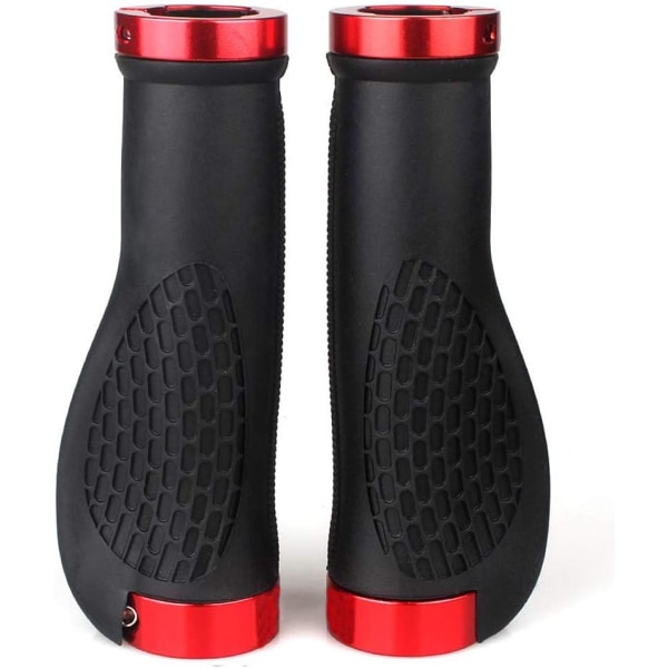 Pair Ergonomic Bike Handlebar Grips, Aluminum Double Lock,